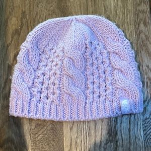 Northface Lilac CableKnit Hat